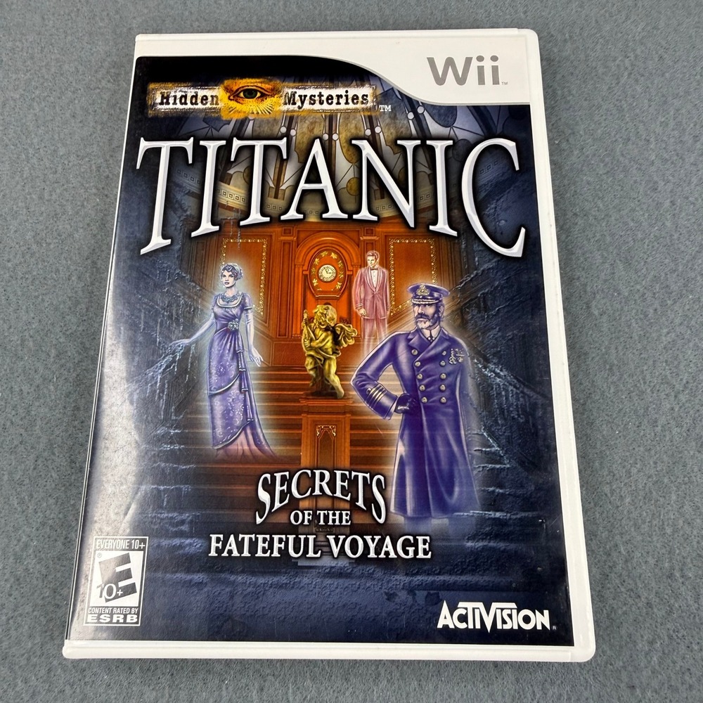Activision Hidden Mysteries Titanic Wii Game Blue Secret Fateful Voyage Complete
